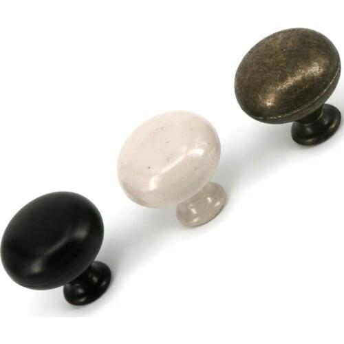 1x Round Kitchen Cabinet Knobs Drawer Handles Furniture Hardware Cupboard Closet Knob Vintage Wardrobe Door Pull