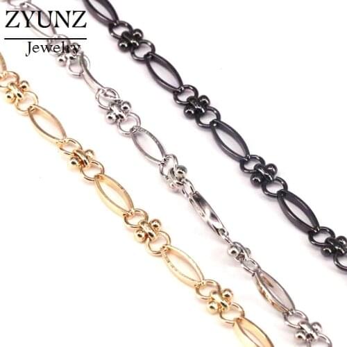3 Meters, Punk Choker Necklace Chain Textured Link Chain Accessories Rolo Cable Fit for Jewelry Making DIY Supplies