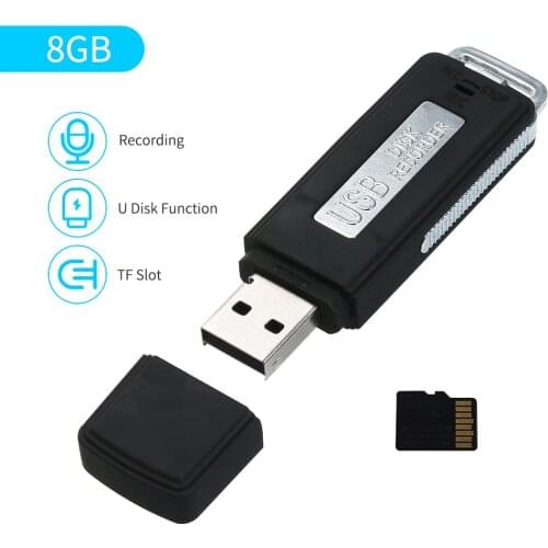 4/8/16/32GB Mini USB Voice Recorder Digital Sound Audio Recorder Dictaphone USB Flash Drive Device Espia U-Disk Pen Sound Record