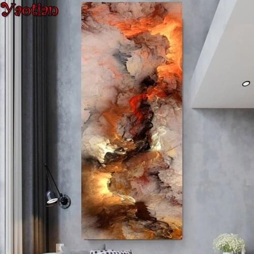 Diy 5d Diamond Painting Abstract art, colorful clouds Diamond Embroidery Mosaic Art Picture for Living Room Cuadros Decor