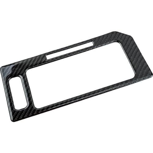 Car Carbon Fiber Central Console Gear Shift Panel Cover Trim with LDW Hole Fit for Ford F150 2015 2016 2017 2018 2019 2020 LHD