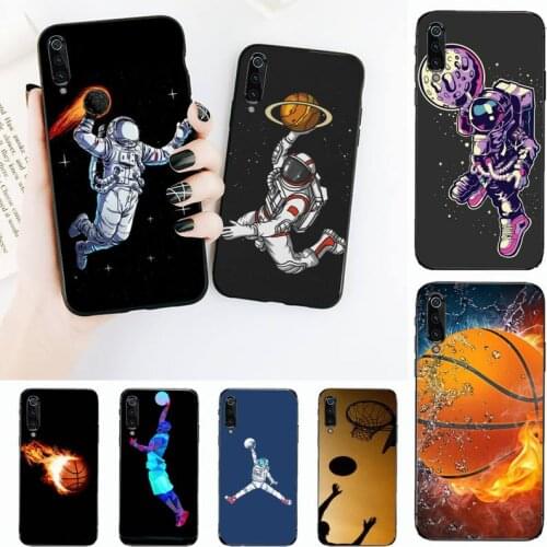Basketball Space Astronaut Fire Phone Case For Redmi 7 8 9 A K20 30 Pro Note 8 9 Pro 9s 10