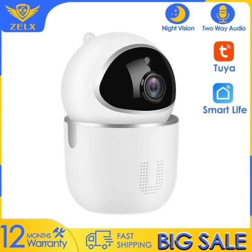 CCTV Surveillance Security Camera WiFi 720P HD Baby Monitor Indoor IP Camera Two Way Audio Pan Tilt Night Vision Tuya Smart Home