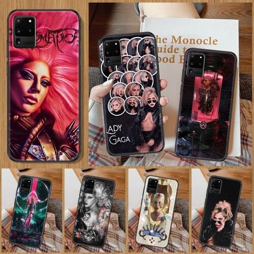 Lady Gaga Chromatica Phone case For Samsung Galaxy Note 4 8 9 10 20 S8 S9 S10 S10E S20 Plus UITRA Ultra black fashion hoesjes