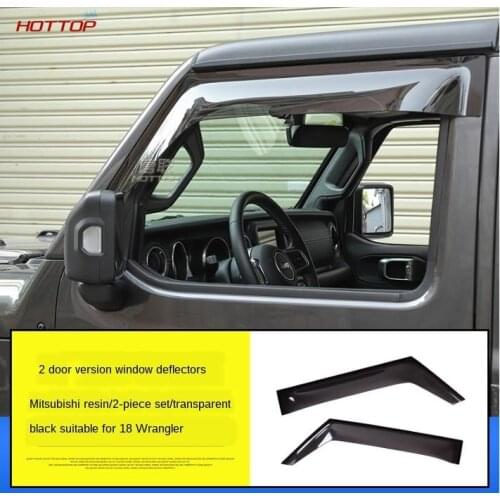 For 2018/19 JL Wrangler Two doors / four doors Visor Mirror Rain Eyebrow Rainy Window Modification