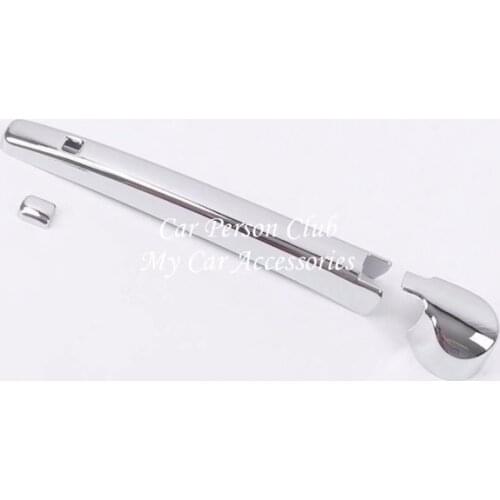 For Volkswagen VW T-Cross 2019 ABS Chrome Rear Window Windscreen Wipers Cover Trims Car Tail Wiper Strip Exterior Accessories