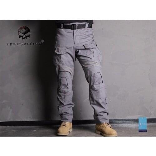 EmersonGear G3 Tactical Pants Military bdu Trousers with Knee Pads Wolf Gray EM9294