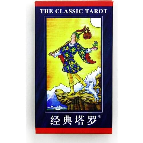 The Classic Tarot Board Game High Quality Paper 78 PCS Cards Chinese/English Edition for Astrologer