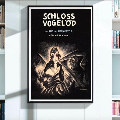 Horror Moive collection of Haunted Castle F.W. Murnau German Film Movie Decorative Poster Wall Canvas Sticker Home Decor