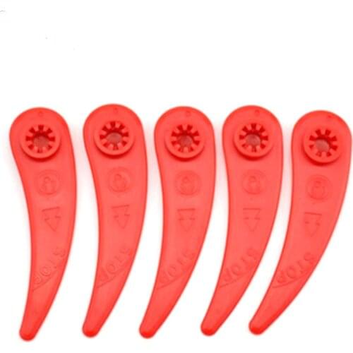 100Pcs Lawn Mower Blades Durable Plastic Replacement Grass Strimmer Dura Blades For BOSCH ART 23-18 LI