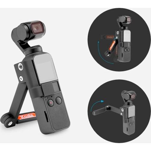 Mini selfie stick multifunctional holder arm with storage Box Silicone strap Replacement for dji Osmo Pocket Handheld camera