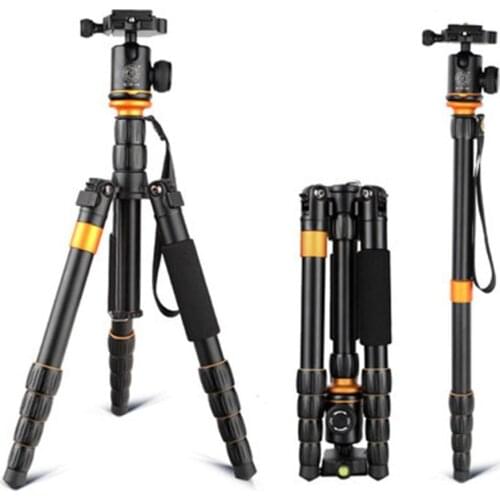 Moveski Q278 Travel Tripod 1330mm Camera Monopod with Detachable Ball Head For Digital SLR Camera with bag