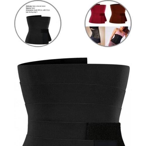 Soft Modern Adjustable Flatten Abdomen Binder Strap Skin-friendly Waist Trimmer Flatten Abdomen for Running