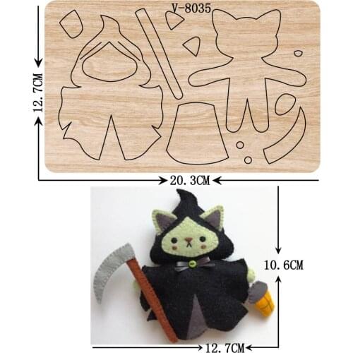 New Halloween wooden dies cutting dies for scrapbooking Multiple sizes V-8035