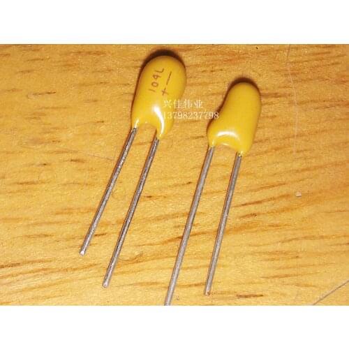 Original 20pcs/ 35V0.1UF 104L 2.54MM Tantalum Capacitor