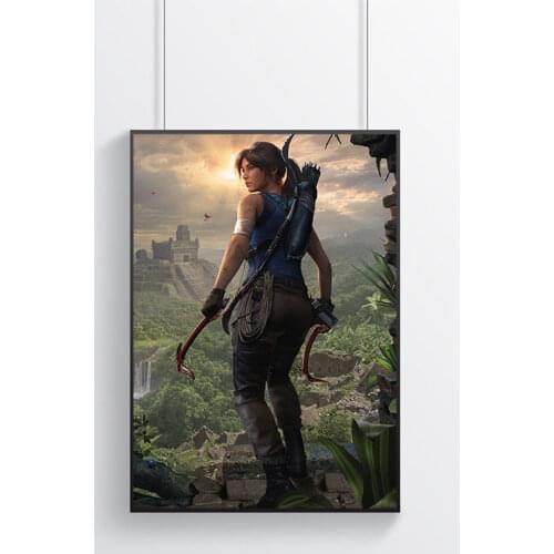 The Poster Decoration Painting of Tomb Raider on HD Canvas Painting Art Posters and Prints Painting Pictures Cuadros Decor