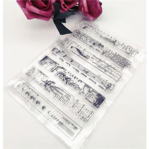 11*16CM Chemistry Experiment Transparent Clear Stamps / Silicone Seals Roller Stamp For DIY Scrapbooking Photo Album/Card Making