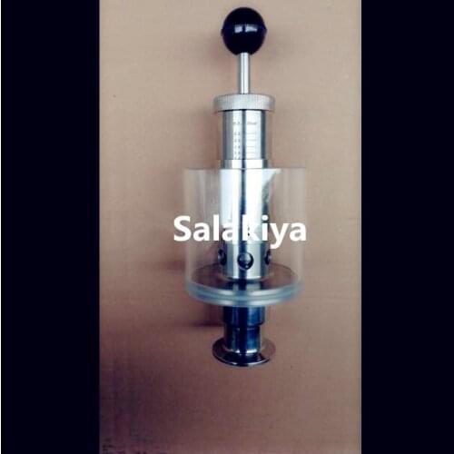 1.5"(38mm) OD50.5 Tri-Clamp Adjustable Pressure Safety Valve 0.2-2.2 Bar For Beer Fermentation Tank,Stainless Steell 304