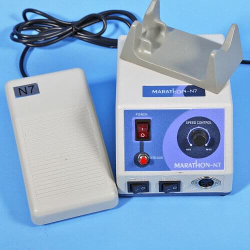 Dental Lab Marathon N7 Motor Micromotor Machine 35K rpm Pedal Foot Controller