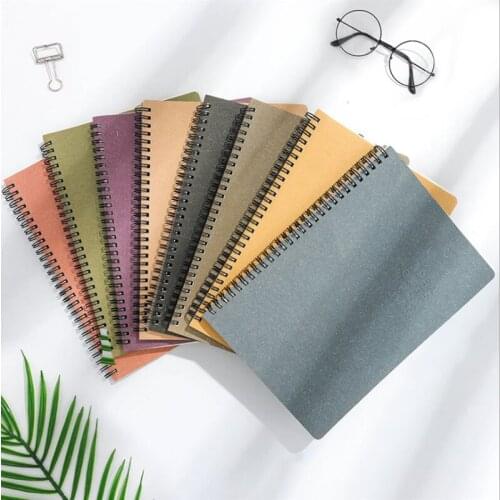 Korean 8 pcs Notebook Creative Rollover 65 Sheets Notebook A5/B5 Coil Notebook School Office Journal Notepad