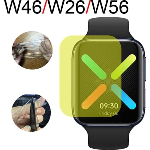 Protective Film For W46 W26 W56 Screen Protector Smartwatch Screen Protection Transparent Silicone Films For Colmi P8 P15 P9