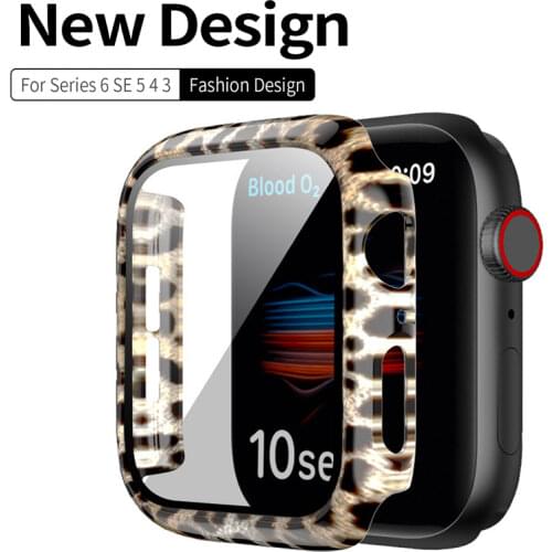 Glass&Film Cover For Apple Watch Case 44mm 42mm bumper Screen protector For apple watch 40mm 38mm women Accessories iWatch 5 SE