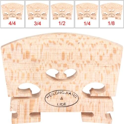 1pcs Durable Maple wood Violin Bridge Regular Type 5 optional sizes 1/8 & 1/4 & 1/2 & 3/4 & 4/4 Size Violin Accessories