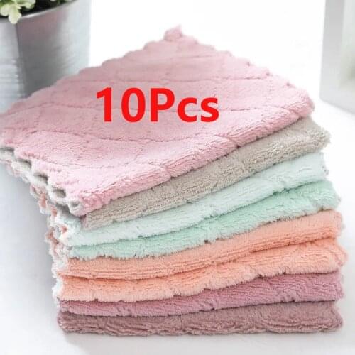 10pcs Car Wash Microfiber Towel Car Cleaning Drying Cloth Hemming Car Care Cloth Car Wash Towel Auto Detailing Cleaning