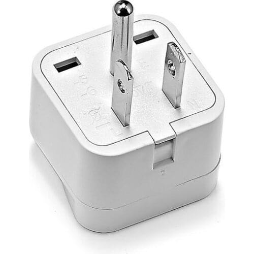 100pcs US Plug Adapter Universal AU UK EU To US Travel Power Adapter AC Converter American Japan Plug Outlet Electrical Socket