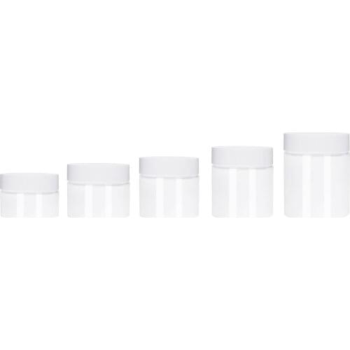 6pcs Cosmetic Jar 30/40/50/60/80ml Small Empty Cosmetic Refillable Bottles Plastic Eyeshadow Makeup Face Cream Jar Pot Container