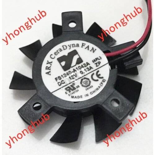 ARX FS1240-A1042A 4FL DC 12V 0.13A 2-wire Cooling Cooling Fan