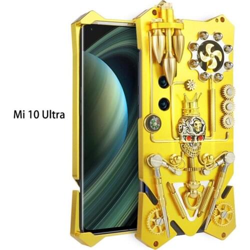 For Xiaomi 10 Ultra Phone Case Mi 10 Ultra Gothic Full Metal Mechanical Gear Armor Case For Xiaomi Mi 10 Ultra Coque