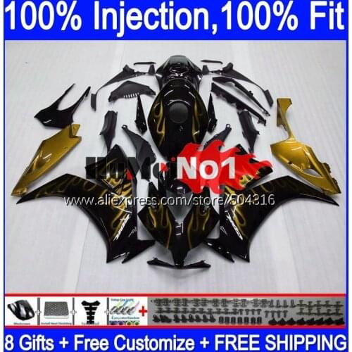 Injection For HONDA CBR 1000RR 1000 CBR1000 RR 2012 2013 14 15 16 118MC.101 golden black CBR1000RR 12 13 2014 2015 2016 Fairing