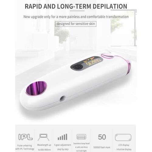 Laser Hair Removal Apparatus Home Full Body Photon with LCD Screen Shaver for Underarm Private Parts