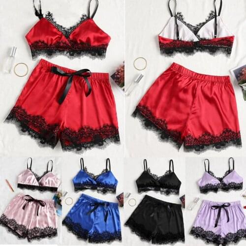 Fashion Sexy Pajamas Temptation Sexy Suit European And American Sexy Underwear S M L XL XXL Red Purple Blue Black Pink Red Wine