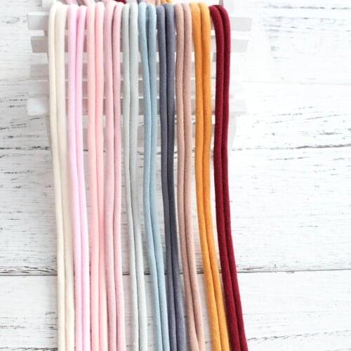 Nylon headband back tie soft elastic headband fit all kids girl adult hair accessories