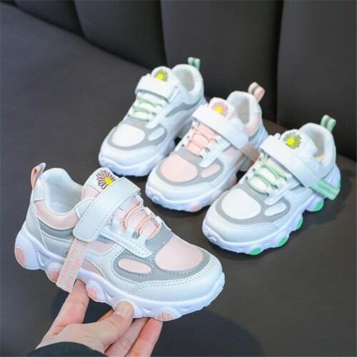 New childrens shoe in 2021 summer girls' single mesh ventilation sneakers students' soft sole non slip casual shoes