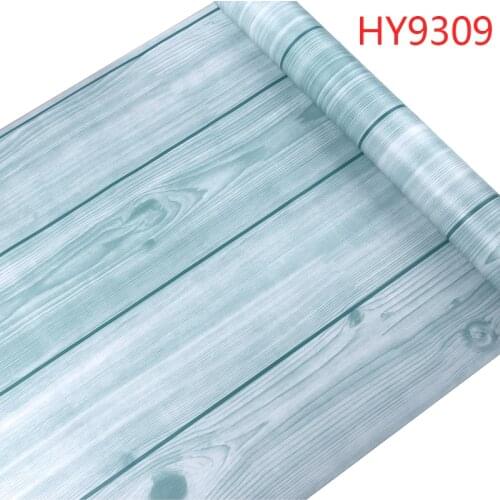Thick Floor Wood Grain Stickers PVC Self adhesive Wallpaper Old Furniture Wardrobe Door Renovation Vinyl Decorative Film
