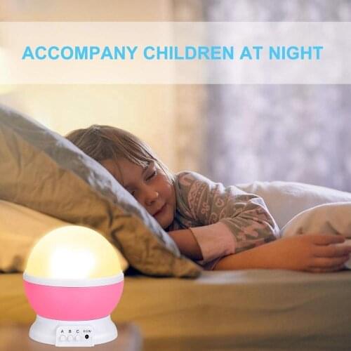 LED Rotating Night Light Projector Starry Sky Star Master Children Kids Sleep Romantic LED USB battery power Projector Lamp Gift