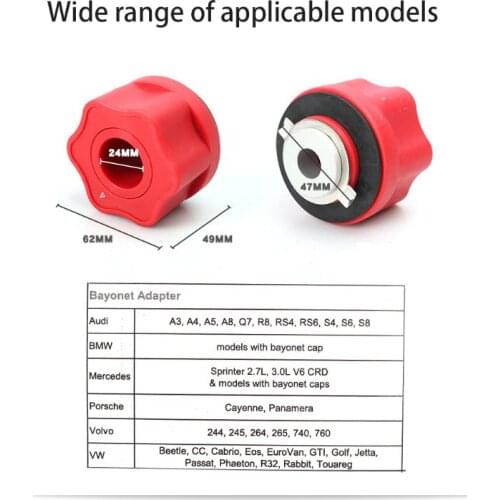 Universal Car Engine Oil Funnel Adaptor Filling Filler Set Tool Car Accessories 203F