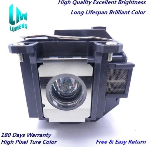 Top Brightness for epson EB-460i EB-465i EB-450Wi EB-455Wi EB-440W EB-450W projector bulb V13H010L57 for ELP57 180 days warranty