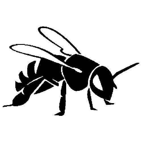 19.1CM*12.4CM From Forest Cool Bee Vinyl Decal Car Sticker Laptop Suitcase Helmet Skateboard Sticker