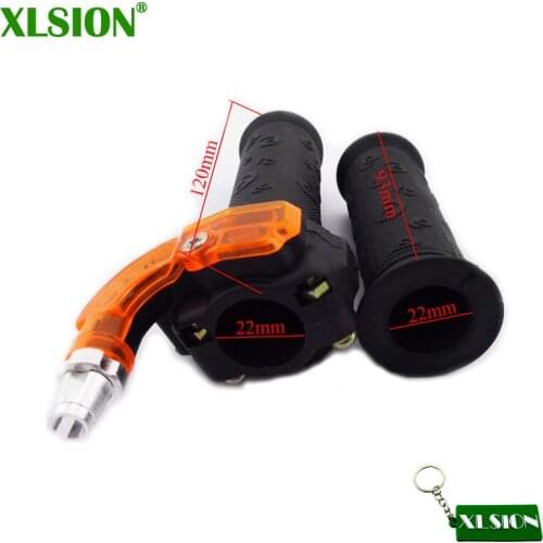 XLSION Twist Throttle Hand Grip Set For 43cc 47cc 49cc Mini Dirt Pocket Bike Scooter