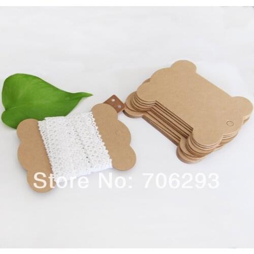 Zakka - diy - handmade kraft paper plate card thickening 1mm 24pcs/set