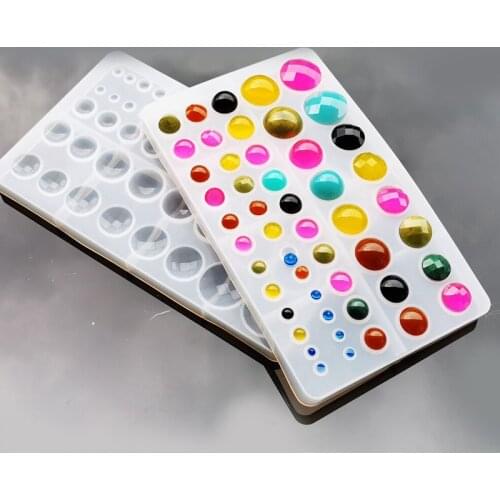 1PC hemisphere Pendant Craft DIY Transparent UV Resin epoxy Silicone Combination Molds for DIY Making Finding Accessories Jewelr