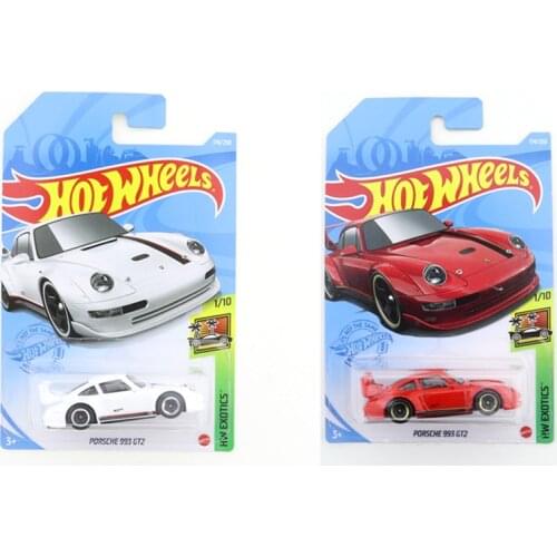 2021-174 Hot Wheels PORSCHE 993 GT2 Mini Alloy Coupe 1/64 Metal Diecast Model Car Kids Toys Gift