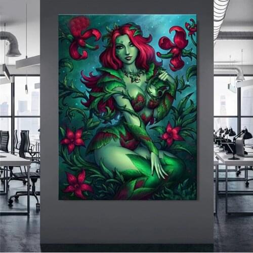 5D DIY Square Diamond Paintings Cross Stitch Sexy beauty cannibal flower Embroidery Full Square Diamond Mosaic Handicraft B109