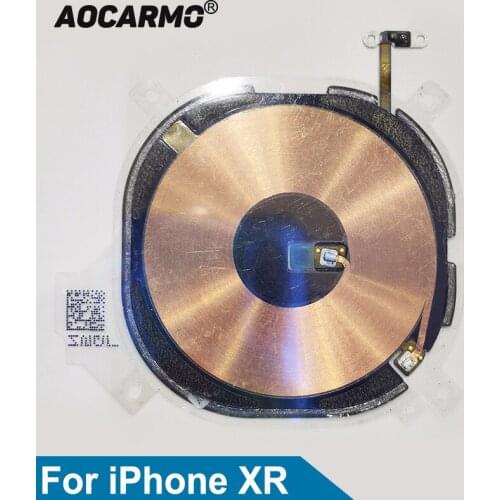 Aocarmo For iPhone XR Charger Receiver MFC Wireless Charging Induction Coil NFC Compass Module Flex Cable Replacement Part