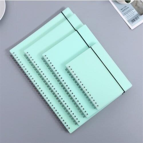A6/A5/B5/A4 PP Spiral Notebook Travel Diary Weekly Binder Notepad Lattice Grid Planner 2021 Organizer Stationery School Supplies