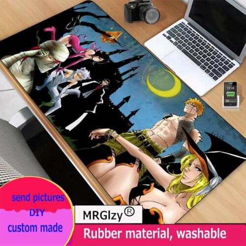 RGB anime large gaming accessories mouse pad pads led luminous office keyboard desk mat waterproof carpet mats non-slip mousepad